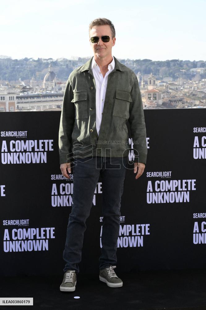 A Complete Unknown Photocall - Rome