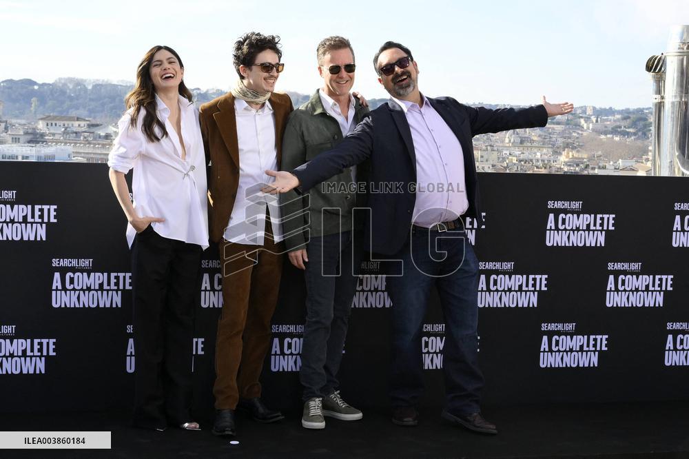 A Complete Unknown Photocall - Rome