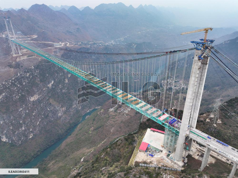 China Completes Main Structure of World's Tallest Bridge