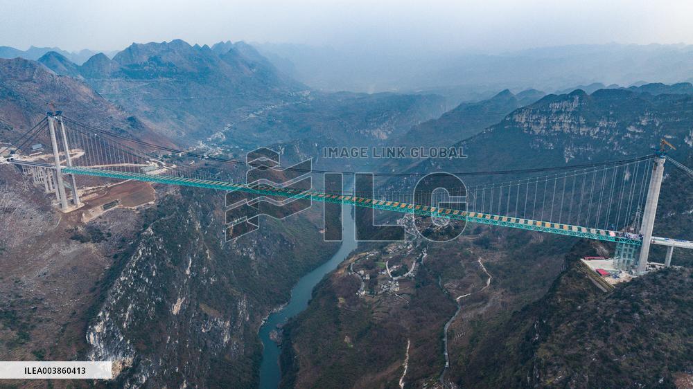 China Completes Main Structure of World's Tallest Bridge