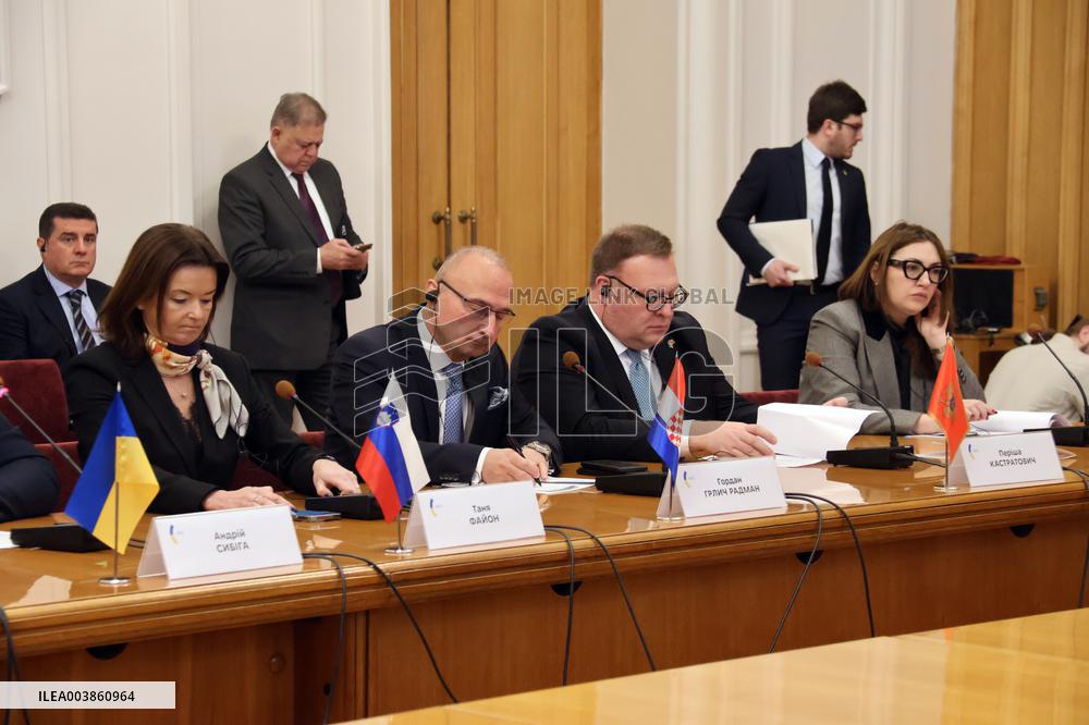 Joint news conference of Ukrainian FM and Ukraine - Southeast Europe Foreign Ministerial Meeting participants