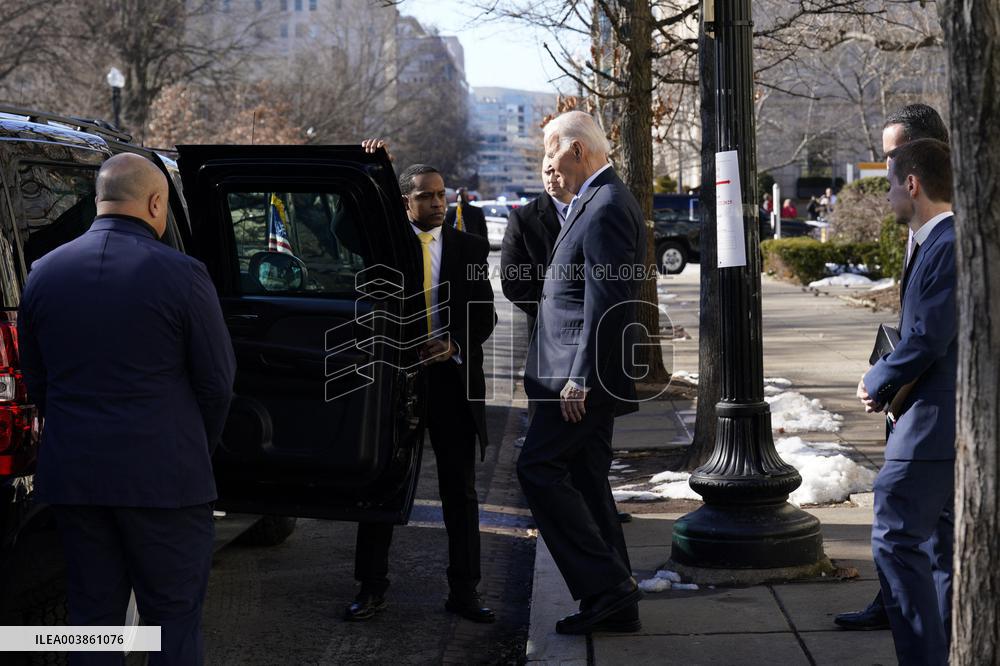 Joe Biden leaves the Church  - Washington