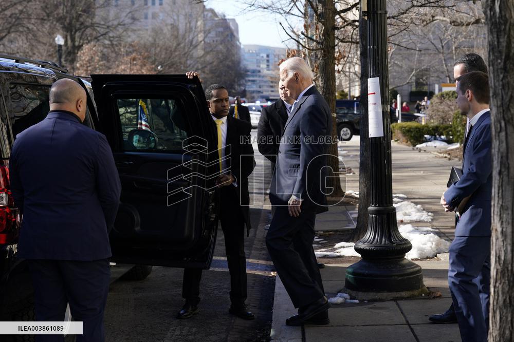 Joe Biden leaves the Church  - Washington