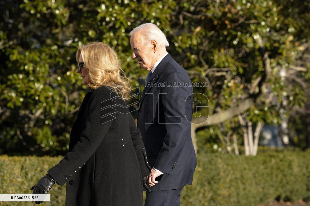 Joe Biden departs to Joint Base Andrews - Washington