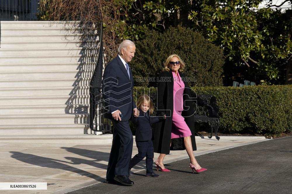 Joe Biden departs to Joint Base Andrews - Washington