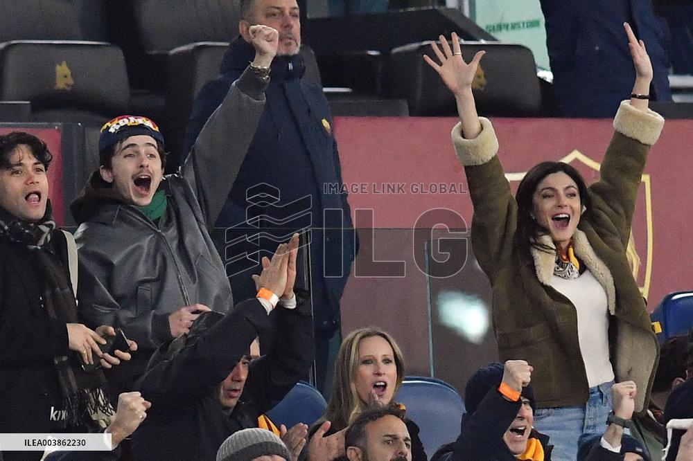 The actors Timothee Chalamet, Edward Norton with his wife and actress Monica Barbaro