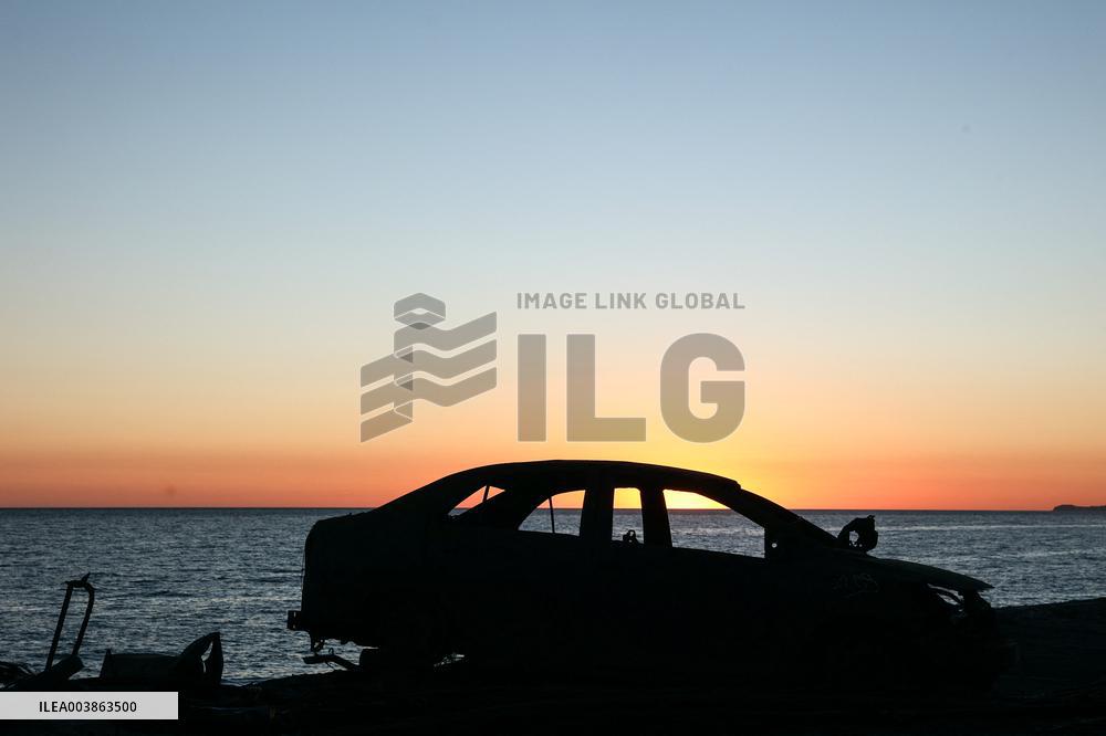 Disaster Areas Of Pacific Palisades After The Wildfire - CA