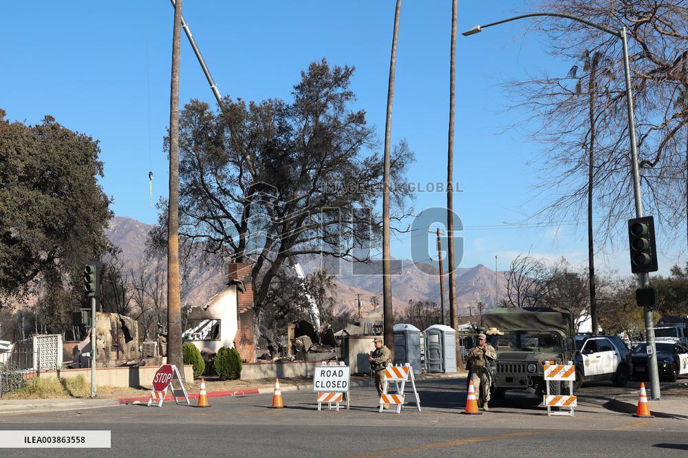 Disaster Areas Of Altadena After The Passage Of Eaton Fire - LA