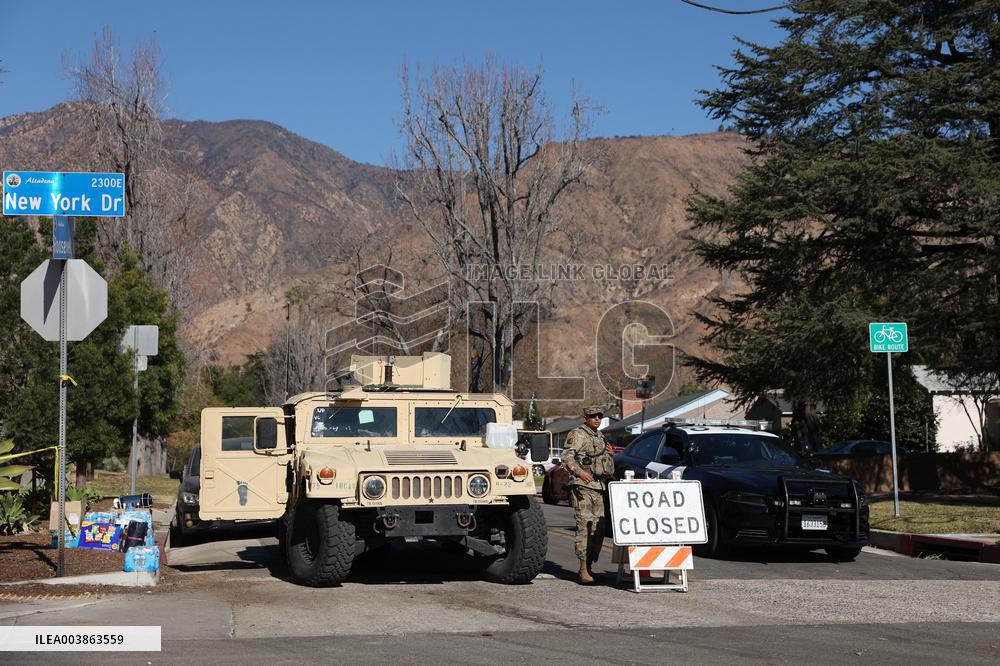 Disaster Areas Of Altadena After The Passage Of Eaton Fire - LA
