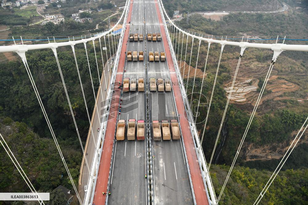Jinzhou Bridge Load Test in Xingyi