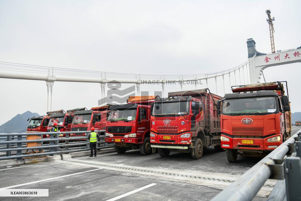 Jinzhou Bridge Load Test in Xingyi