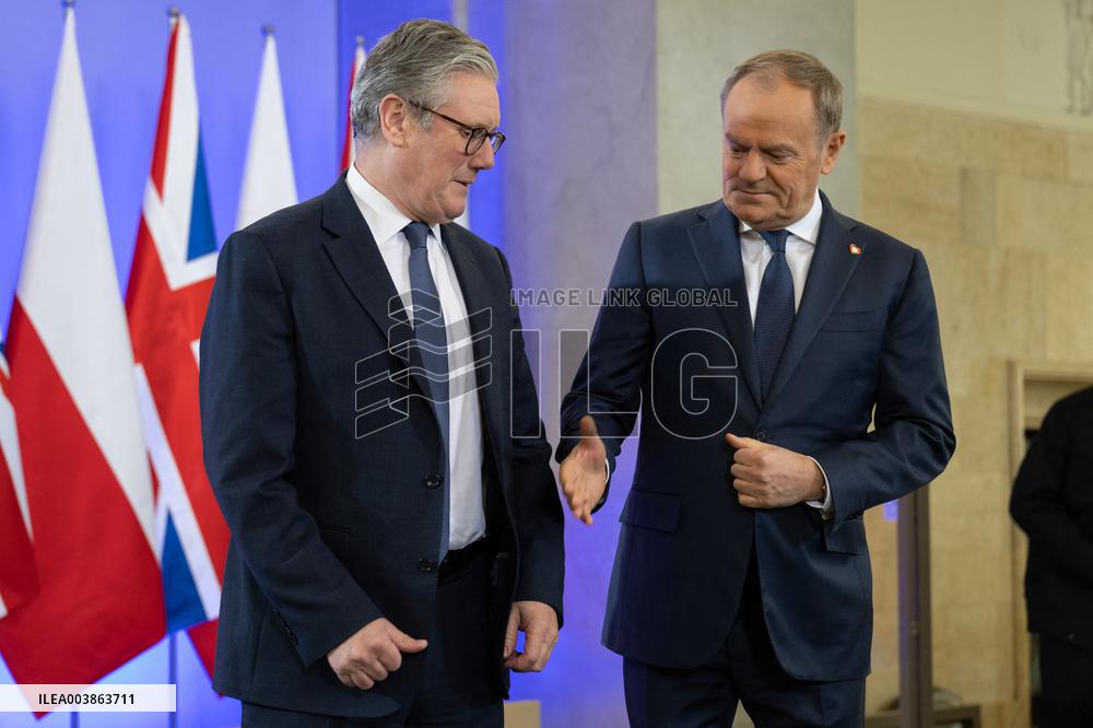 British PM Keir Starmer Meets With Donald Tusk - Poland