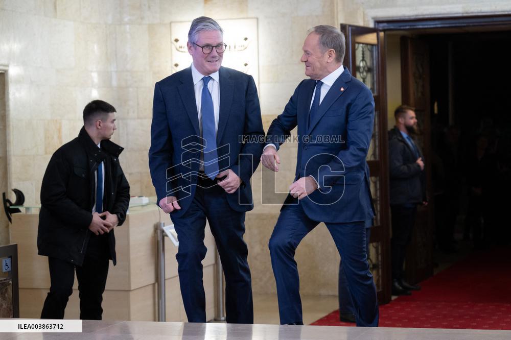 British PM Keir Starmer Meets With Donald Tusk - Poland