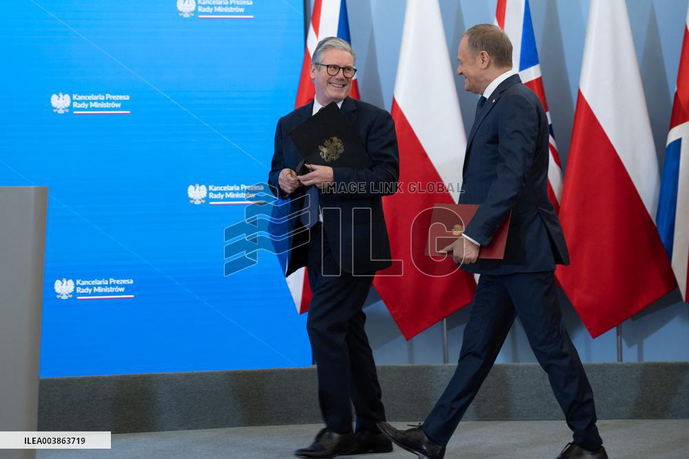 British PM Keir Starmer Meets With Donald Tusk - Poland
