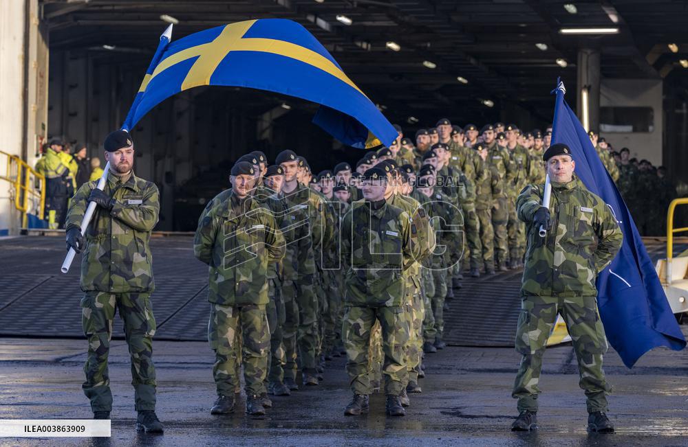 P7 MNB-LVA RIGA - HISTORIC SWEDISH NATO OPERATION STARTED