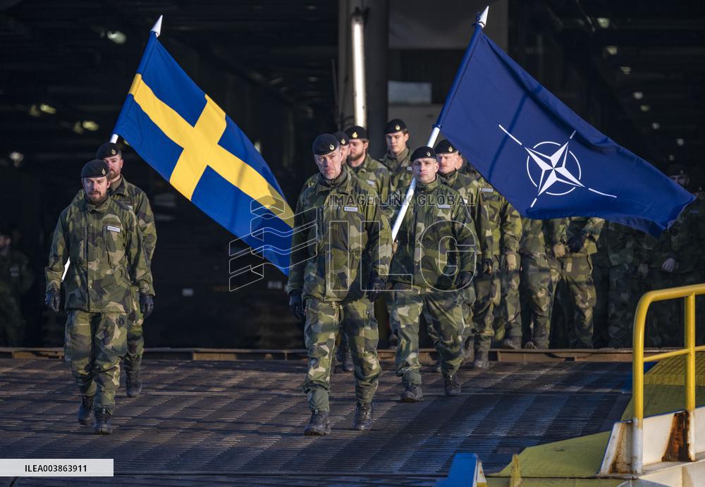 P7 MNB-LVA RIGA - HISTORIC SWEDISH NATO OPERATION STARTED