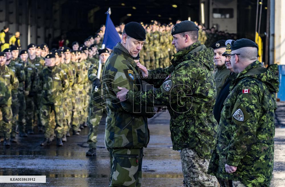 P7 MNB-LVA RIGA - HISTORIC SWEDISH NATO OPERATION STARTED