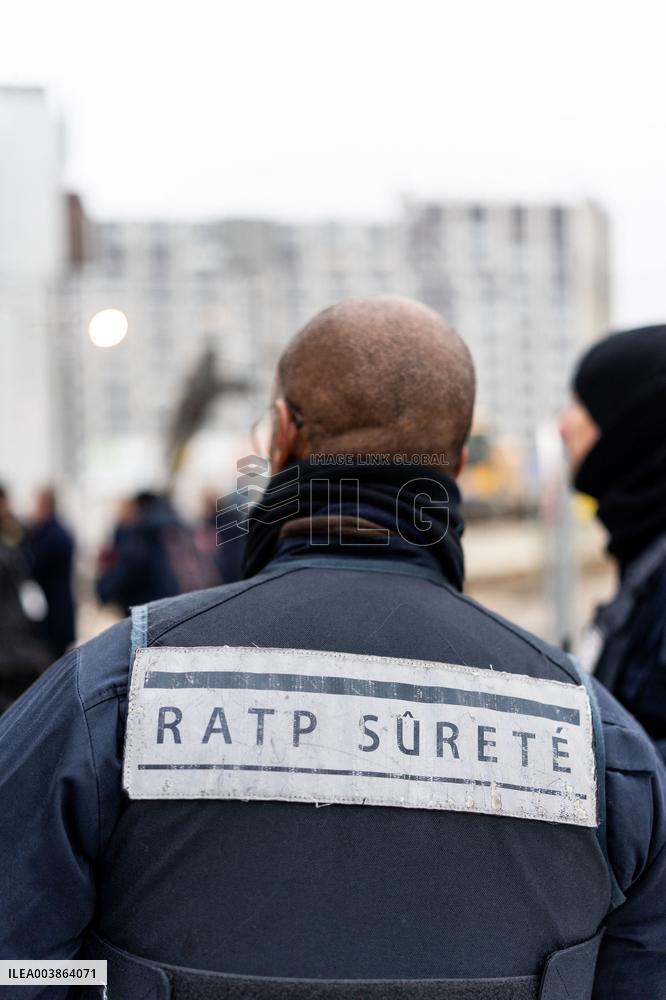 Illustration of the Parisian metro station Villejuif Gustave Roussy - Villejuif AJ