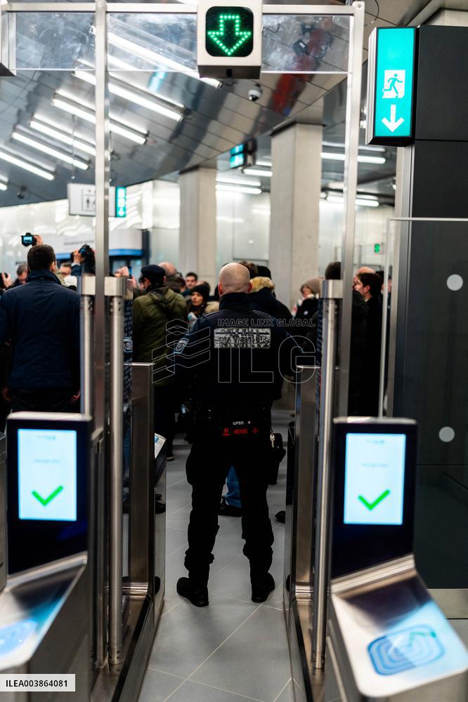 Illustration of the Parisian metro station Villejuif Gustave Roussy - Villejuif AJ