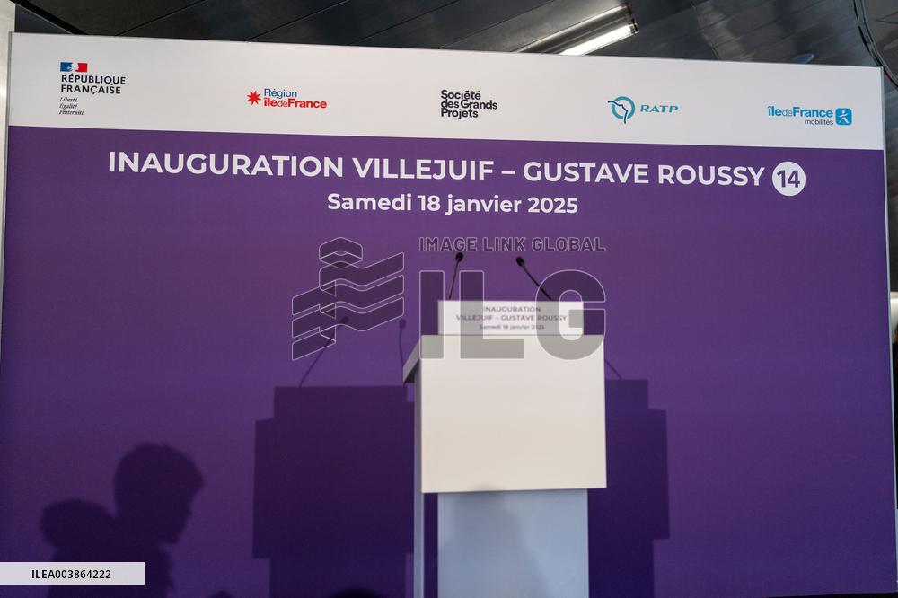 Opening of the Villejuif metro stop - Gustave Roussy - Villejuif AJ