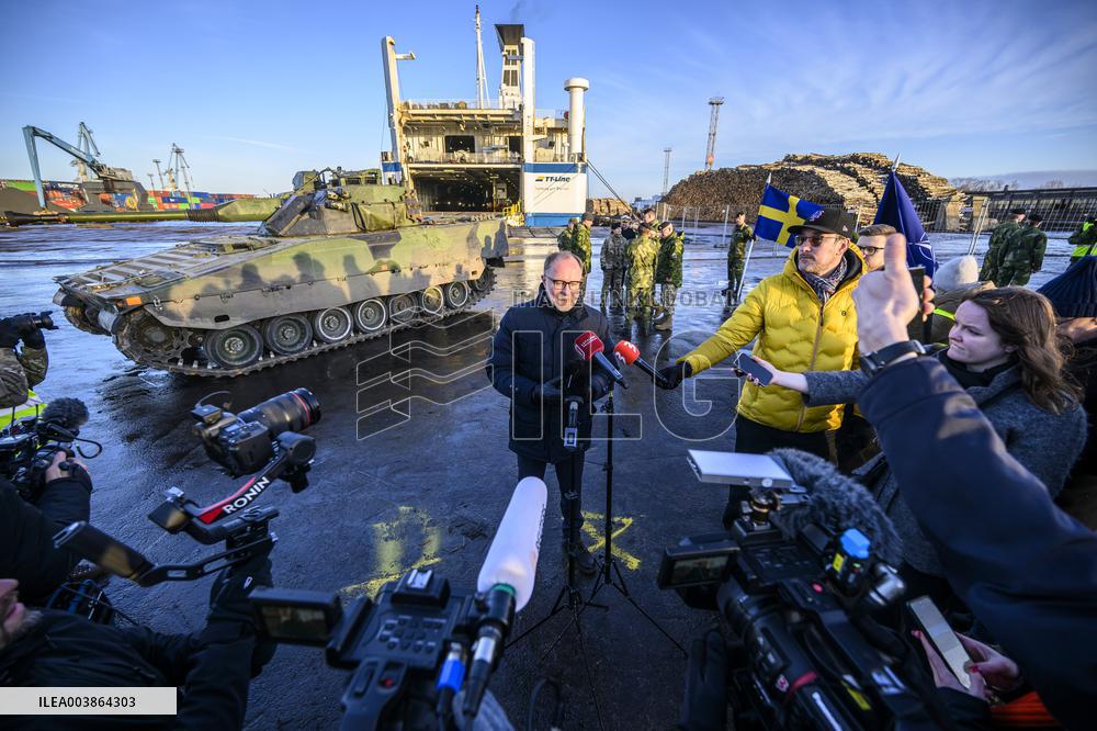 P7 MNB-LVA RIGA - HISTORIC SWEDISH NATO OPERATION STARTED
