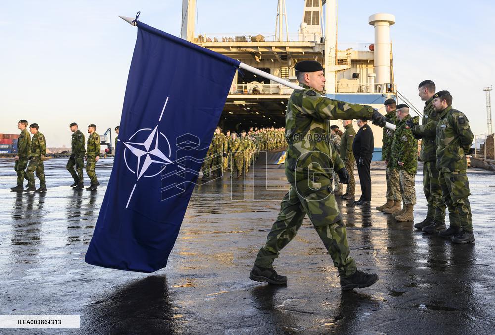 P7 MNB-LVA RIGA - HISTORIC SWEDISH NATO OPERATION STARTED