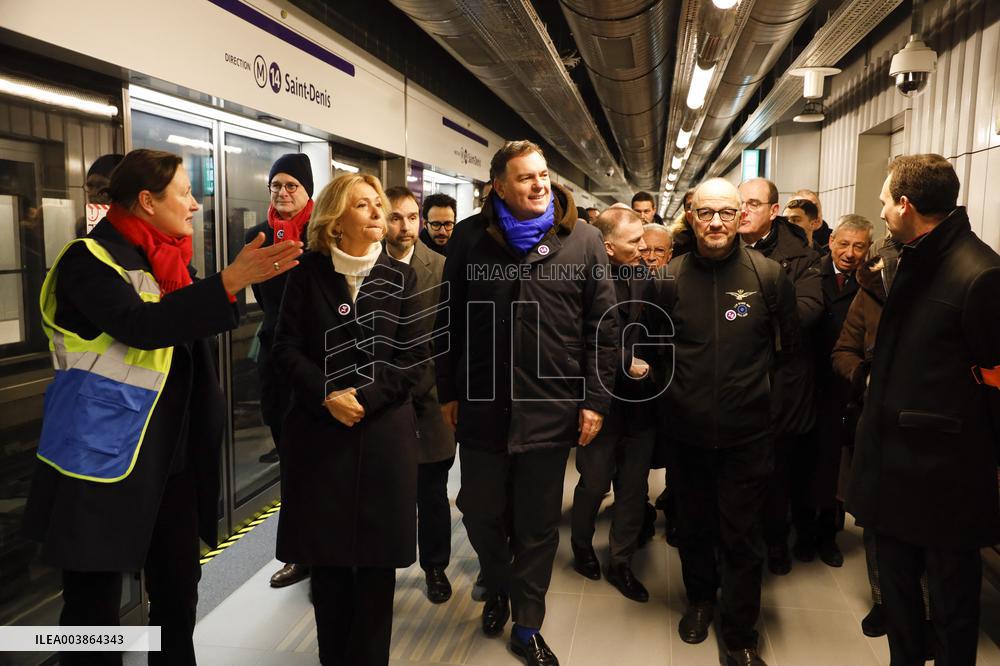 The Olympic Extension Of The Metro Line 14 Is Now 100% Operational - Paris