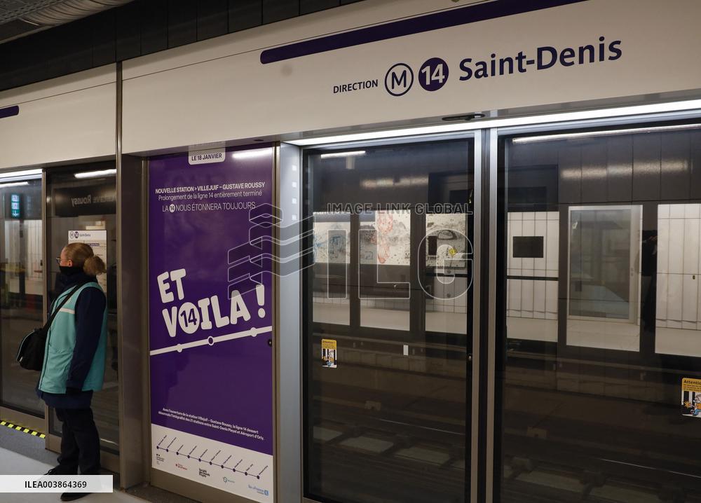 The Olympic Extension Of The Metro Line 14 Is Now 100% Operational - Paris