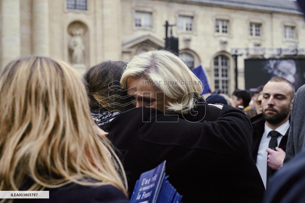 Memorial Mass For Jean-Marie Le Pen - Paris