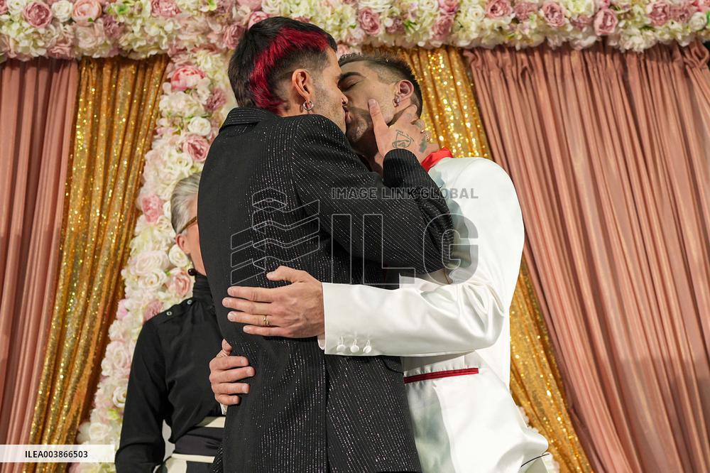 MFW - JordanLuca’s Design Duo Just Got Married At Their Show