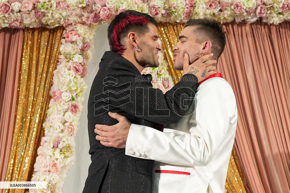 MFW - JordanLuca’s Design Duo Just Got Married At Their Show
