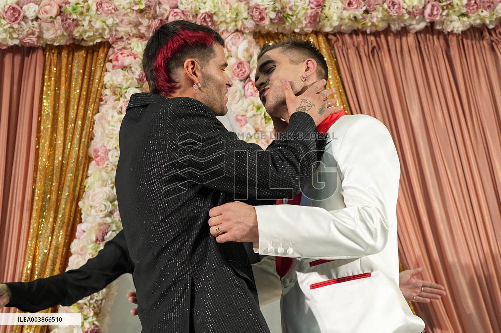 MFW - JordanLuca’s Design Duo Just Got Married At Their Show