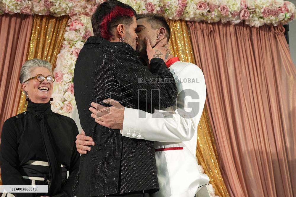 MFW - JordanLuca’s Design Duo Just Got Married At Their Show