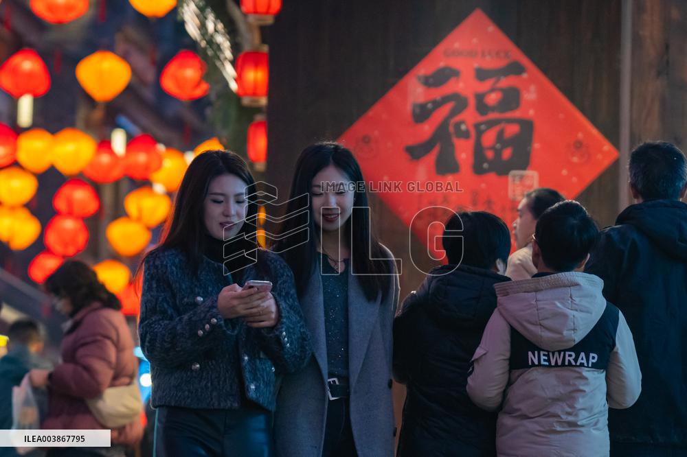 Chinese Lunar New Year Celebration in Chongqing