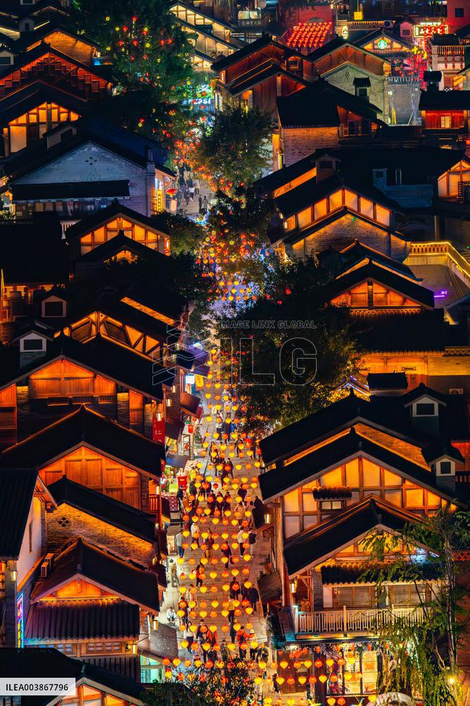 Chinese Lunar New Year Celebration in Chongqing