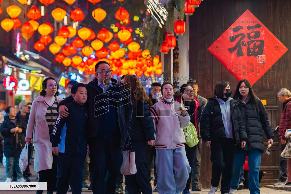 Chinese Lunar New Year Celebration in Chongqing