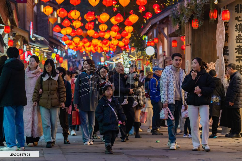 Chinese Lunar New Year Celebration in Chongqing