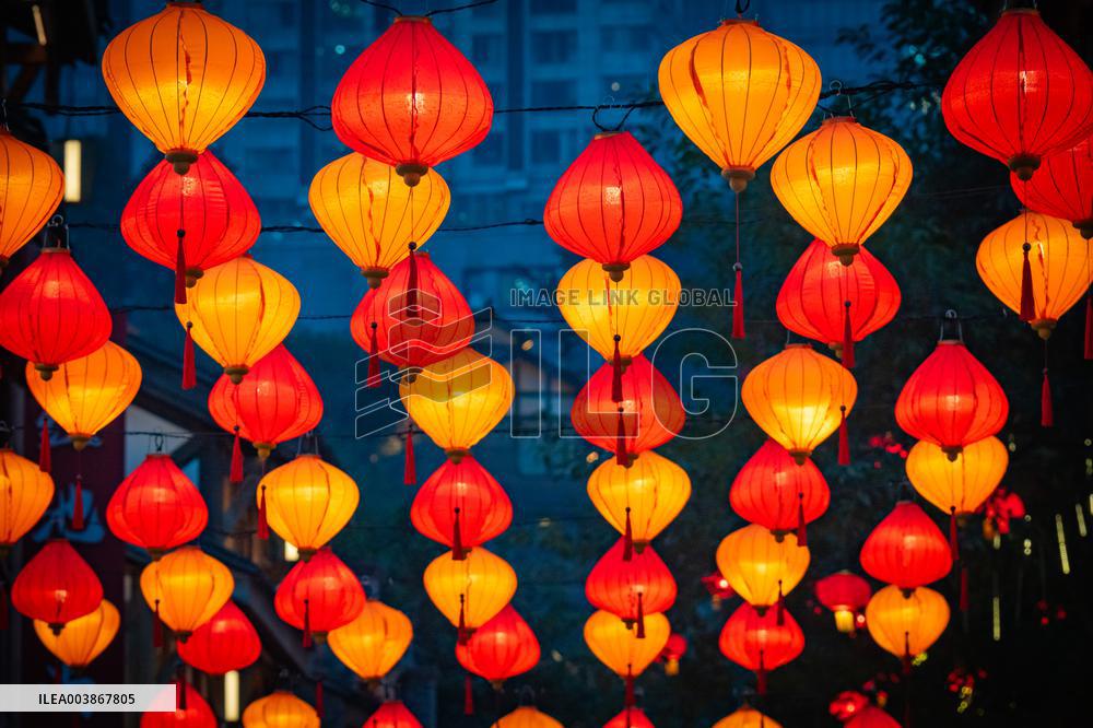 Chinese Lunar New Year Celebration in Chongqing