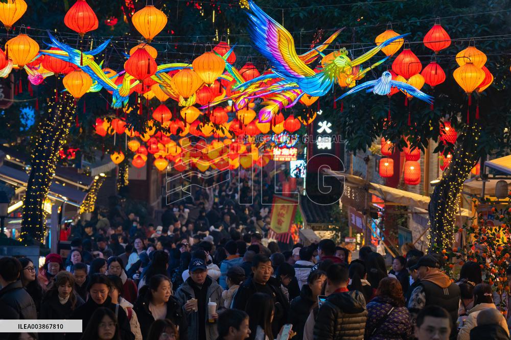 Chinese Lunar New Year Celebration in Chongqing