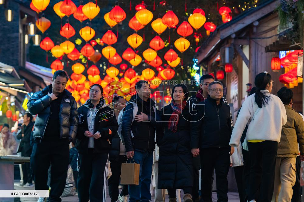 Chinese Lunar New Year Celebration in Chongqing