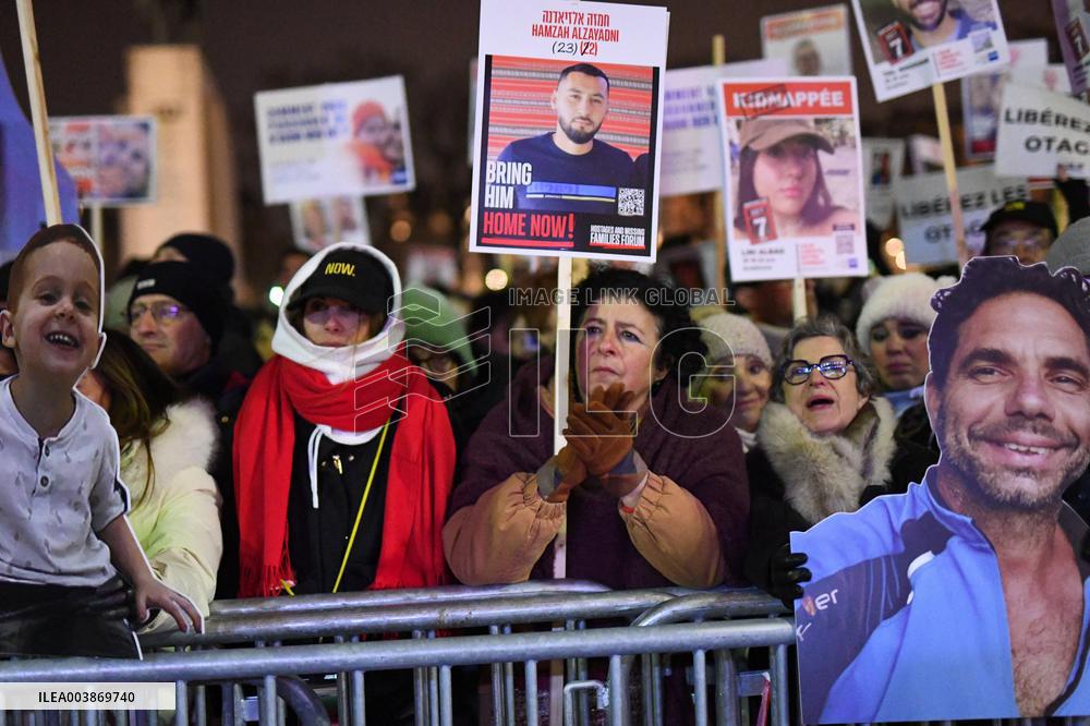 Rally In Support To The Hostages Held By Hamas - Paris