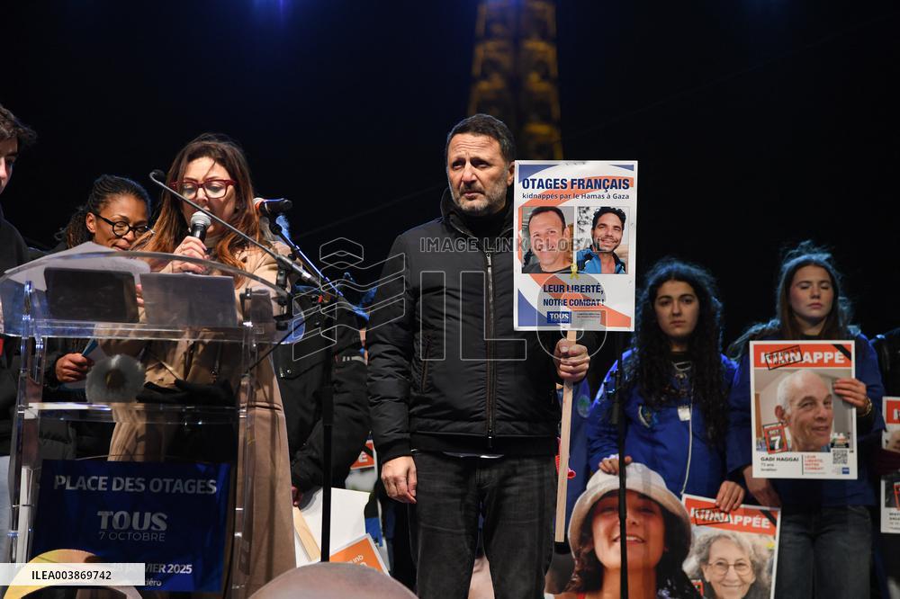 Rally In Support To The Hostages Held By Hamas - Paris