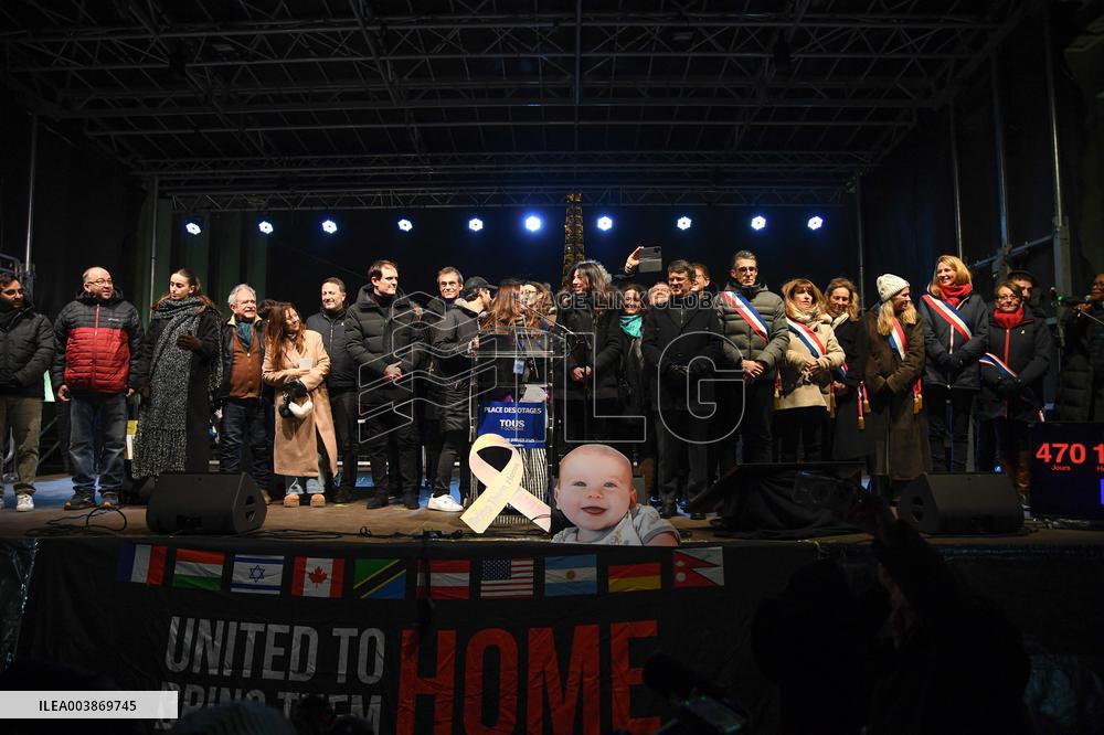 Rally In Support To The Hostages Held By Hamas - Paris