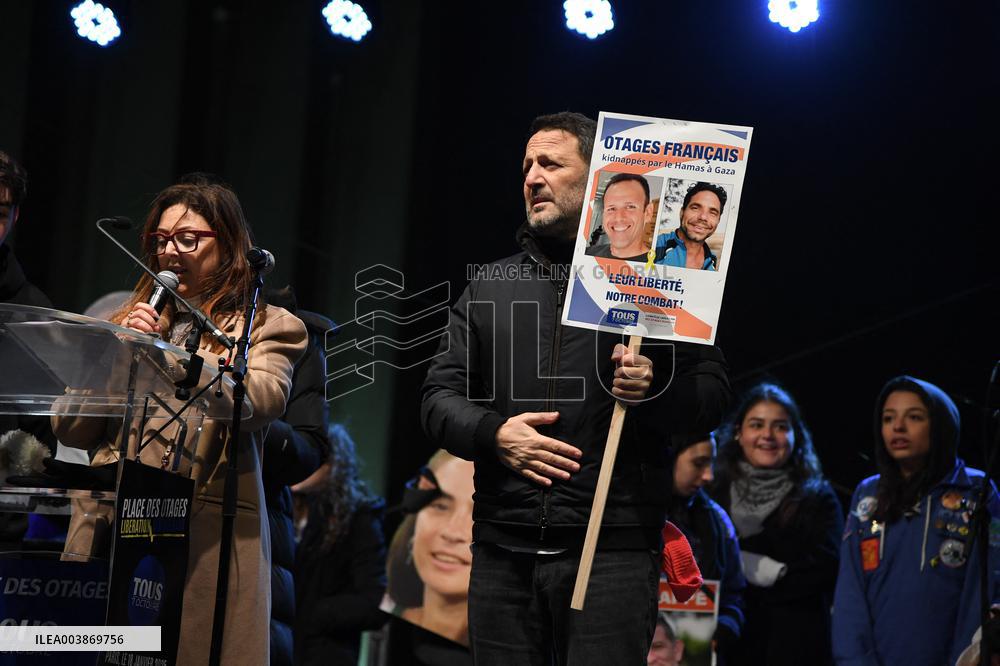 Rally In Support To The Hostages Held By Hamas - Paris