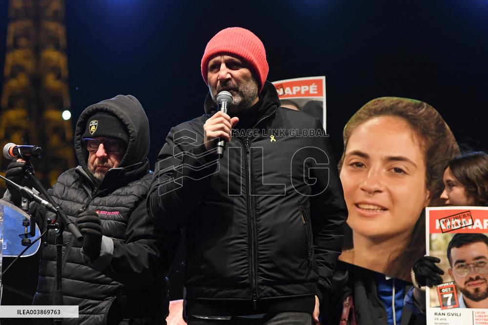 Rally In Support To The Hostages Held By Hamas - Paris