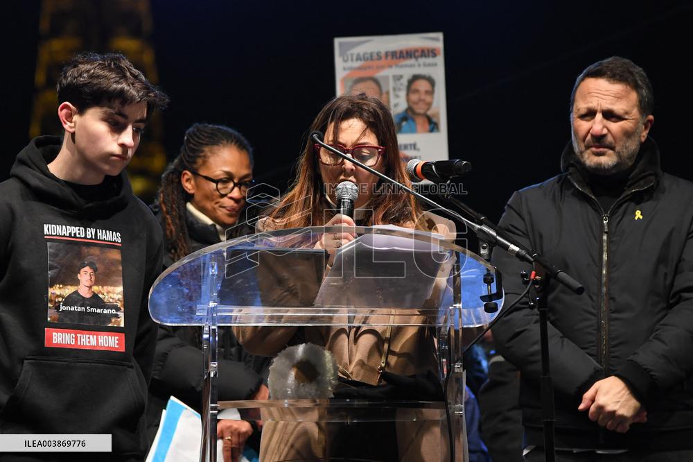 Rally In Support To The Hostages Held By Hamas - Paris