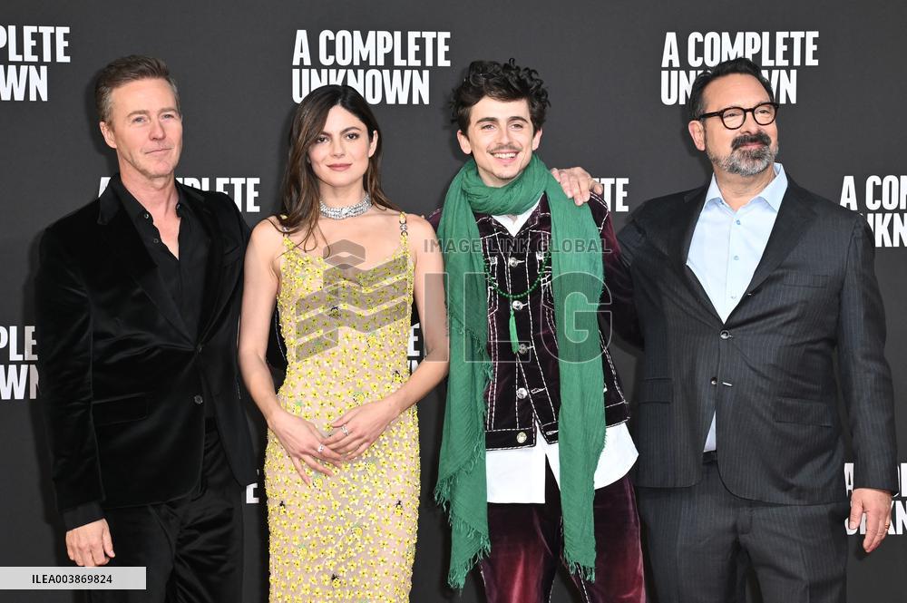 A Complete Unknown Premiere in Rome - Italy