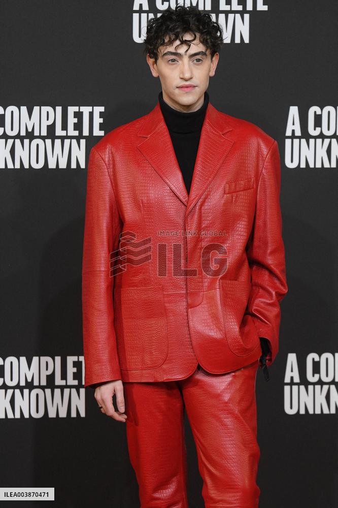 A Complete Unknown Premiere in Rome - Italy
