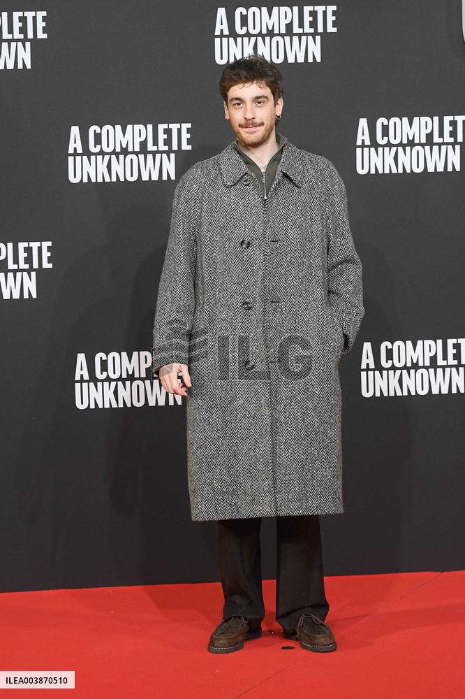 A Complete Unknown Premiere in Rome - Italy