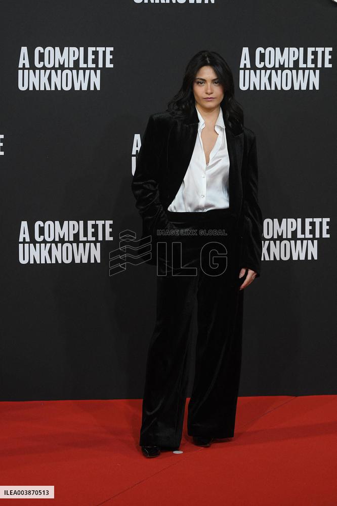 A Complete Unknown Premiere in Rome - Italy